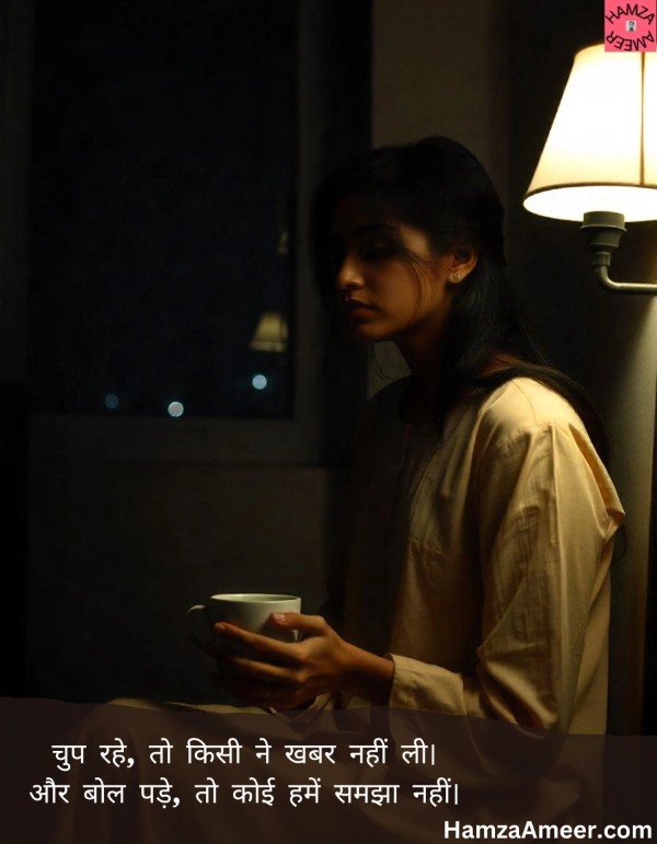 chup rahe, to kisi ne khabar nahi li chup rahe, to kisi ne khabar nahi li