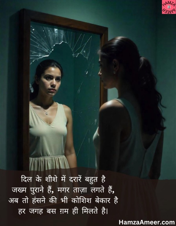 dil ke sheeshe mein dararein bahut hain dil ke sheeshe mein dararein bahut hain