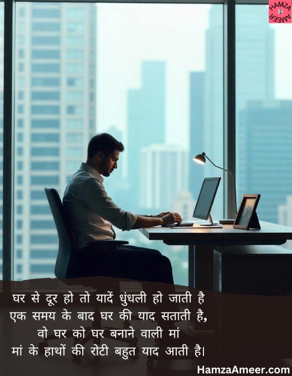ghar se door ho to yaadein dhundhli ho jaati hain ghar se door ho to yaadein dhundhli ho jaati hain