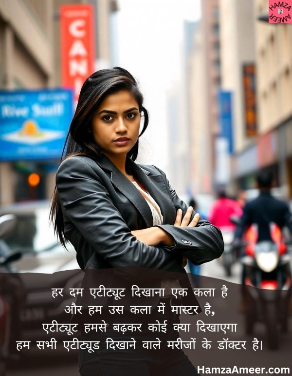 har dam attitude dikhana ek kala hai