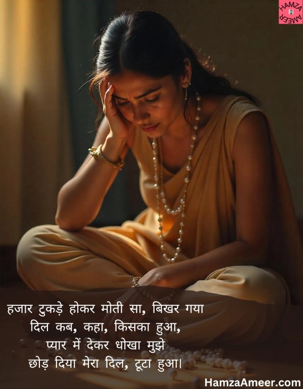 hazaar tukde hokar moti sa, bikharr gaya