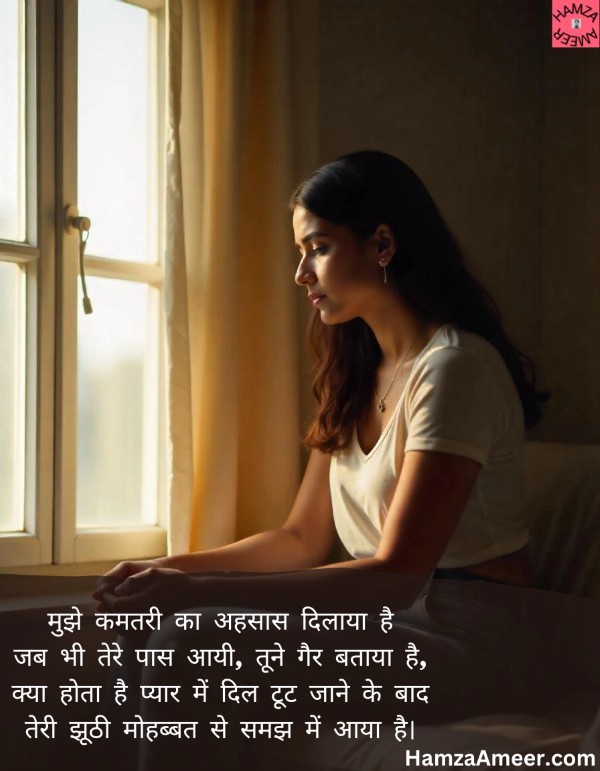 mujhe kamatari ka ahsaas dilaya hai