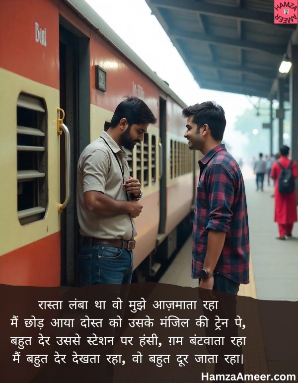 rasta lamba tha, wo mujhe aazmata gaya rasta lamba tha, wo mujhe aazmata gaya