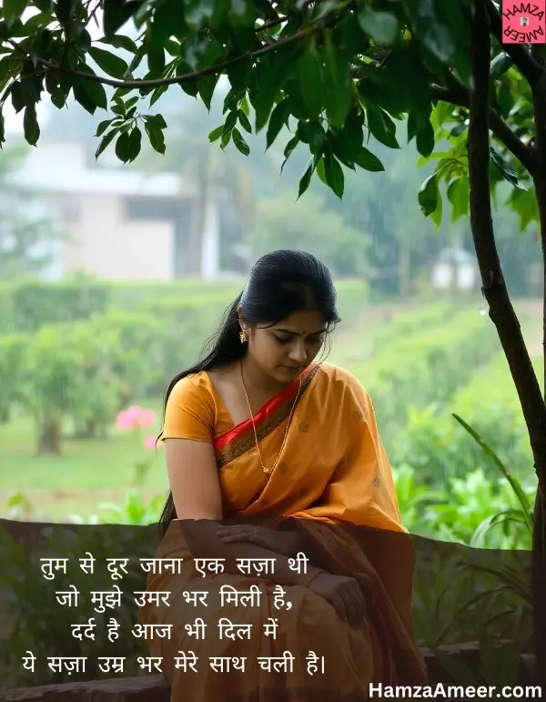 tum se door jana ek saza thi